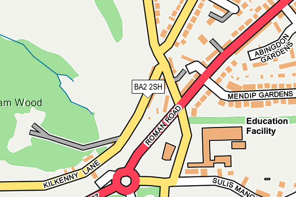BA2 2SH map - OS OpenMap – Local (Ordnance Survey)
