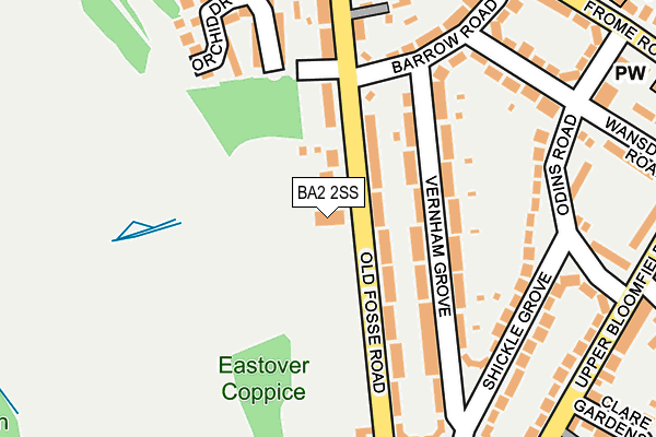 BA2 2SS map - OS OpenMap – Local (Ordnance Survey)