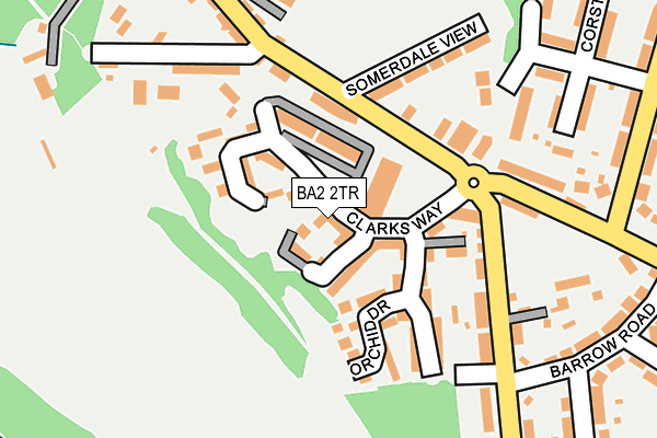 BA2 2TR map - OS OpenMap – Local (Ordnance Survey)