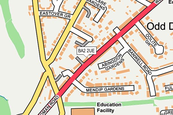 Map of THE WATSON GYM LTD at local scale