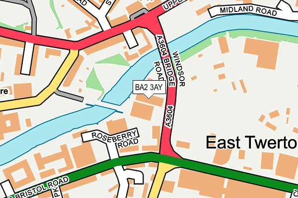 BA2 3AY map - OS OpenMap – Local (Ordnance Survey)