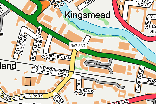 BA2 3BD map - OS OpenMap – Local (Ordnance Survey)