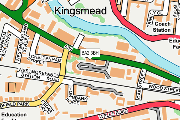 BA2 3BH map - OS OpenMap – Local (Ordnance Survey)