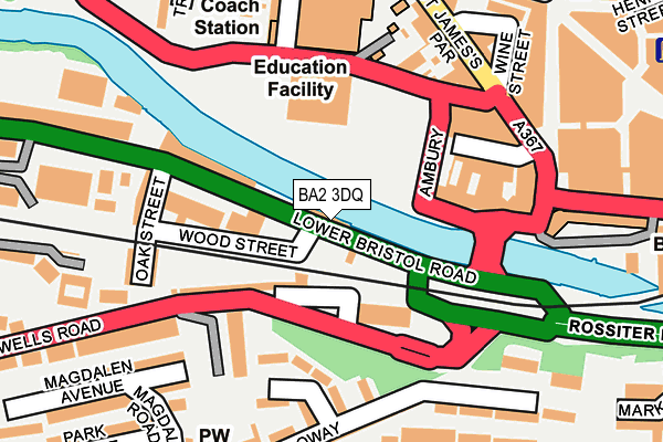 BA2 3DQ map - OS OpenMap – Local (Ordnance Survey)