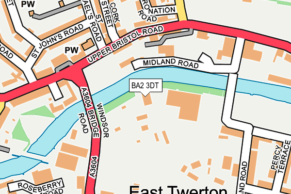 BA2 3DT map - OS OpenMap – Local (Ordnance Survey)