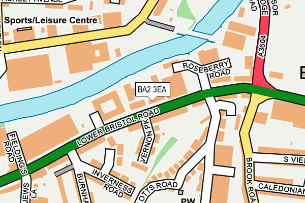 BA2 3EA map - OS OpenMap – Local (Ordnance Survey)