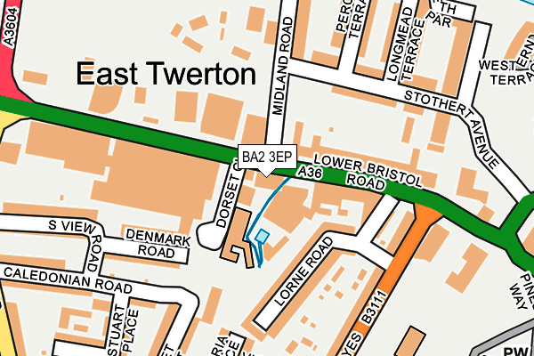 BA2 3EP map - OS OpenMap – Local (Ordnance Survey)