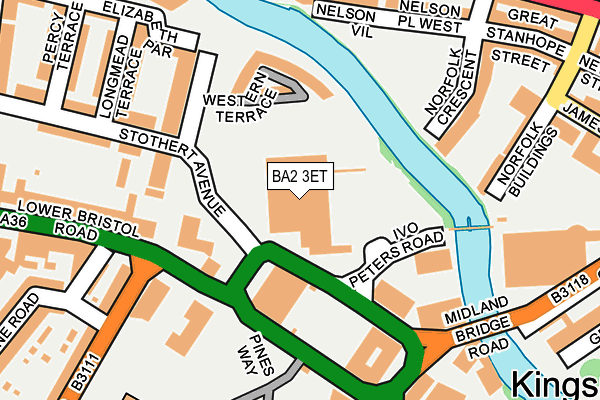 BA2 3ET map - OS OpenMap – Local (Ordnance Survey)