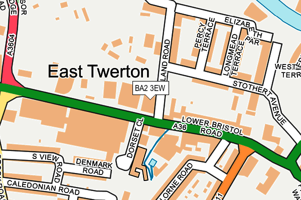 BA2 3EW map - OS OpenMap – Local (Ordnance Survey)