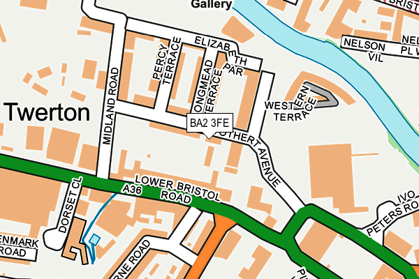 BA2 3FE map - OS OpenMap – Local (Ordnance Survey)