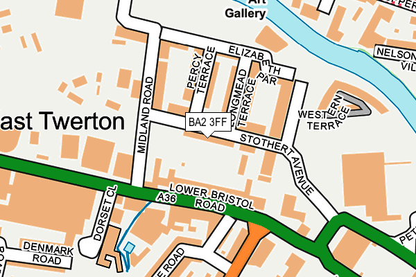 BA2 3FF map - OS OpenMap – Local (Ordnance Survey)