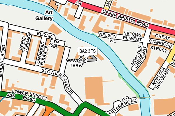 BA2 3FS map - OS OpenMap – Local (Ordnance Survey)