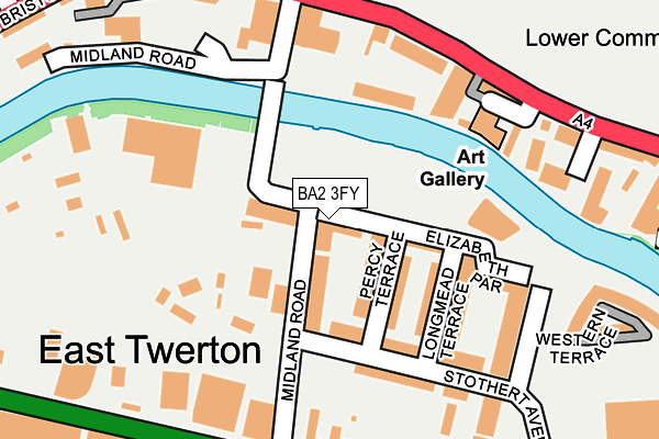 BA2 3FY map - OS OpenMap – Local (Ordnance Survey)