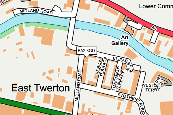 BA2 3GD map - OS OpenMap – Local (Ordnance Survey)