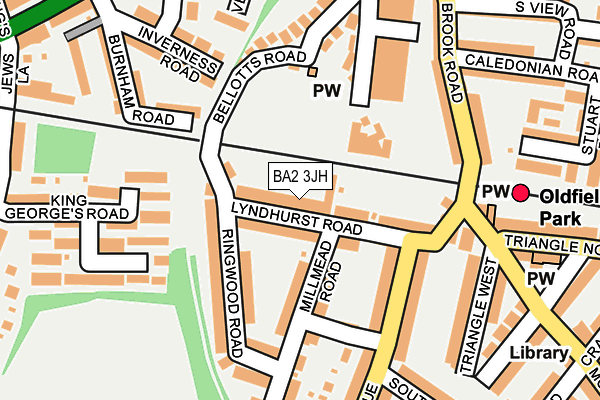 BA2 3JH map - OS OpenMap – Local (Ordnance Survey)