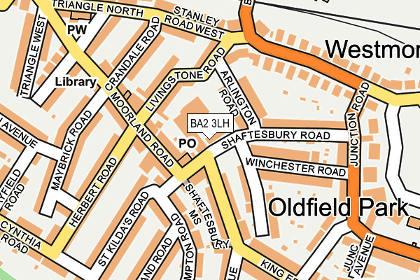 BA2 3LH map - OS OpenMap – Local (Ordnance Survey)