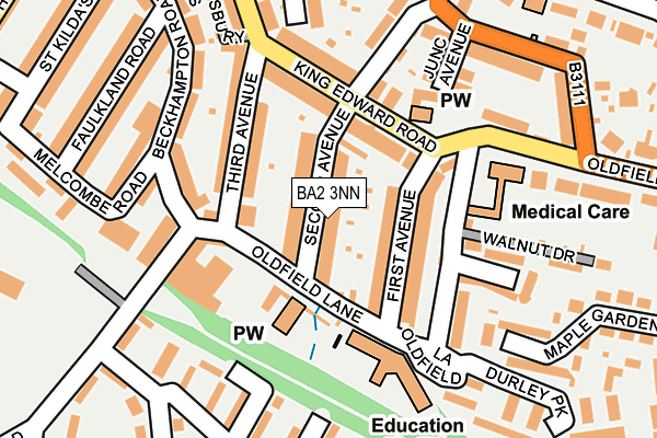 BA2 3NN map - OS OpenMap – Local (Ordnance Survey)