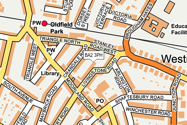 BA2 3PH map - OS OpenMap – Local (Ordnance Survey)