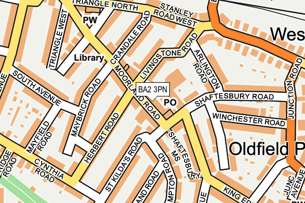 BA2 3PN map - OS OpenMap – Local (Ordnance Survey)