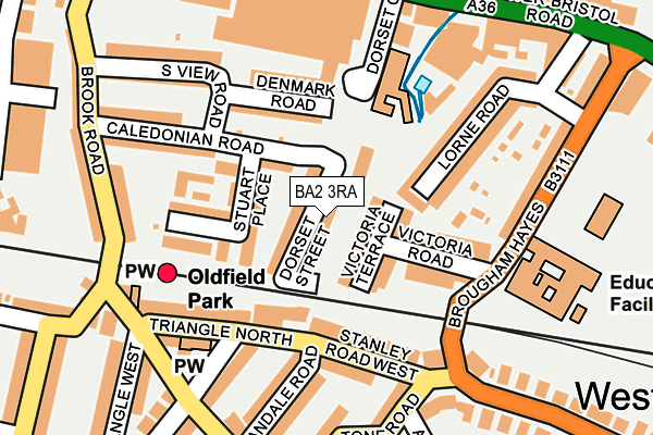 BA2 3RA map - OS OpenMap – Local (Ordnance Survey)