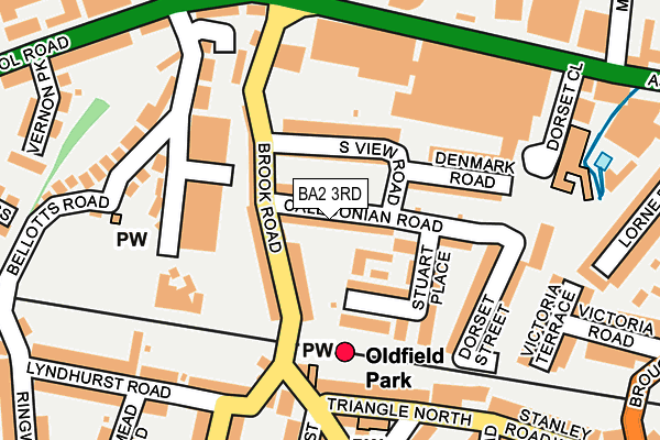 BA2 3RD map - OS OpenMap – Local (Ordnance Survey)