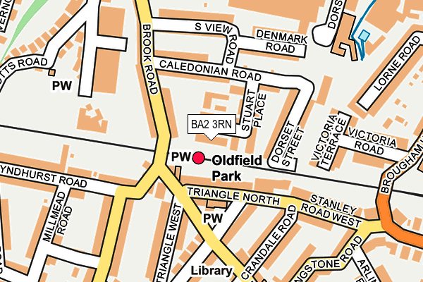 BA2 3RN map - OS OpenMap – Local (Ordnance Survey)