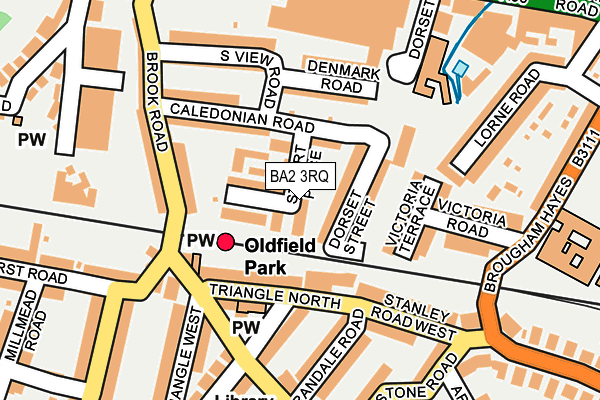 BA2 3RQ map - OS OpenMap – Local (Ordnance Survey)