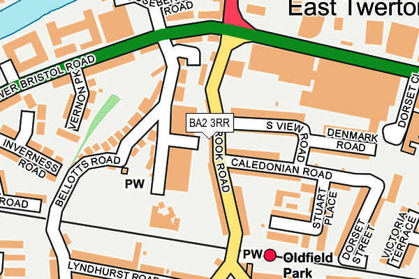 BA2 3RR map - OS OpenMap – Local (Ordnance Survey)