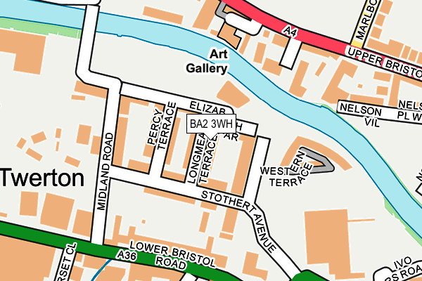 BA2 3WH map - OS OpenMap – Local (Ordnance Survey)