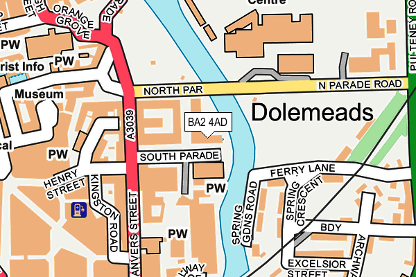 BA2 4AD map - OS OpenMap – Local (Ordnance Survey)