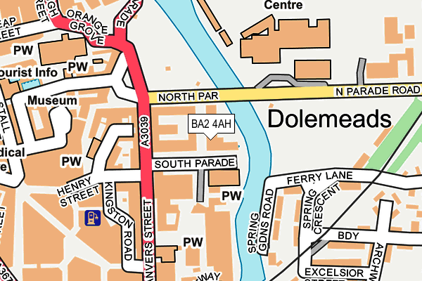 BA2 4AH map - OS OpenMap – Local (Ordnance Survey)