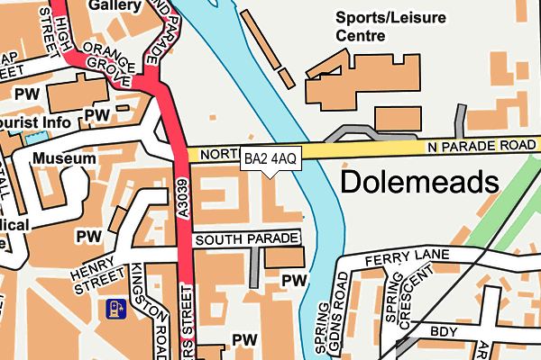 BA2 4AQ map - OS OpenMap – Local (Ordnance Survey)