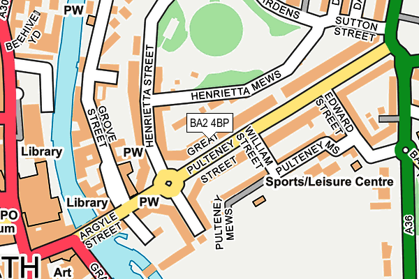 BA2 4BP map - OS OpenMap – Local (Ordnance Survey)