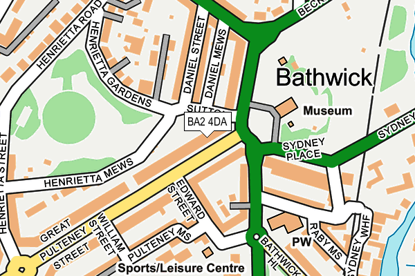 Map of BA2 LTD at local scale