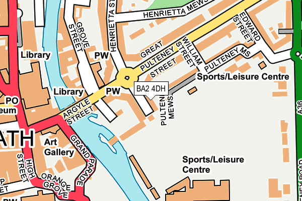 BA2 4DH map - OS OpenMap – Local (Ordnance Survey)