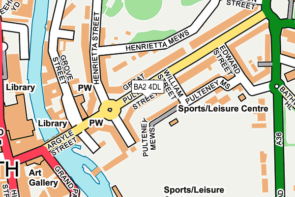 Map of 74 GREAT PULTENEY STREET MANAGEMENT COMPANY LIMITED at local scale
