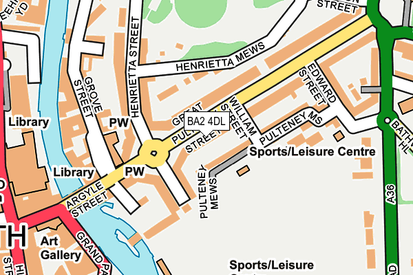 BA2 4DL map - OS OpenMap – Local (Ordnance Survey)