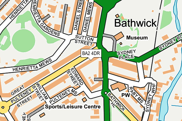 BA2 4DR map - OS OpenMap – Local (Ordnance Survey)