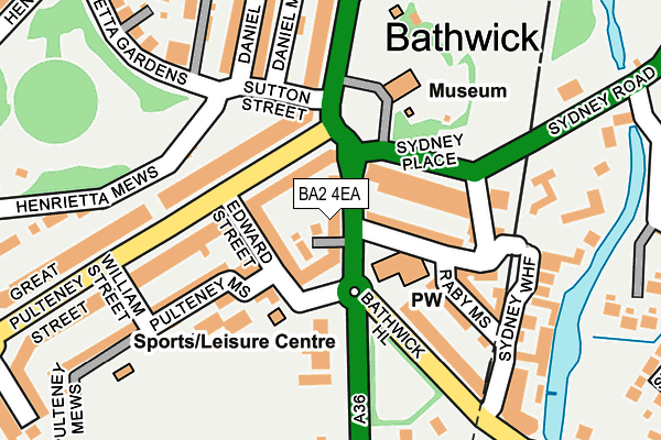 BA2 4EA map - OS OpenMap – Local (Ordnance Survey)