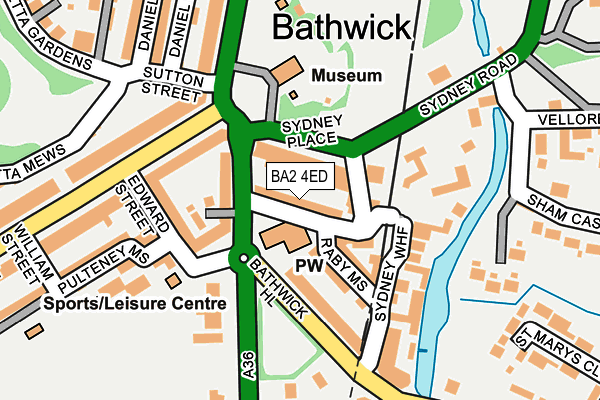 BA2 4ED map - OS OpenMap – Local (Ordnance Survey)