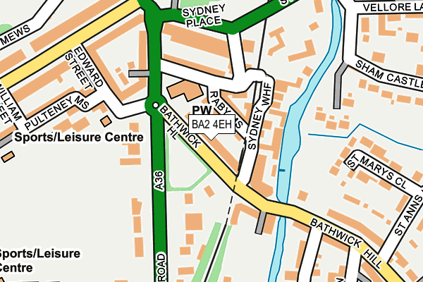 BA2 4EH map - OS OpenMap – Local (Ordnance Survey)