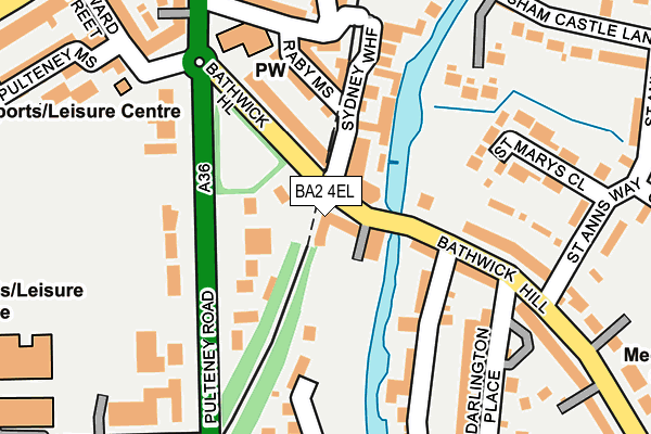 BA2 4EL map - OS OpenMap – Local (Ordnance Survey)