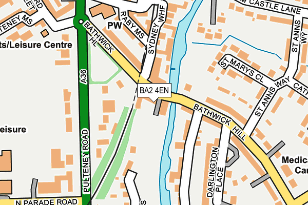 BA2 4EN map - OS OpenMap – Local (Ordnance Survey)