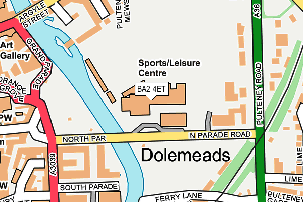 BA2 4ET map - OS OpenMap – Local (Ordnance Survey)