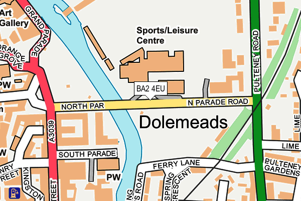 BA2 4EU map - OS OpenMap – Local (Ordnance Survey)