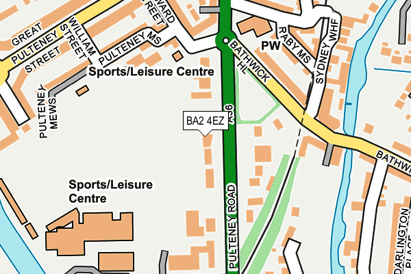 BA2 4EZ map - OS OpenMap – Local (Ordnance Survey)