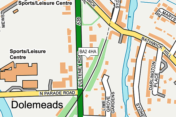 BA2 4HA map - OS OpenMap – Local (Ordnance Survey)