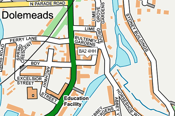 BA2 4HH map - OS OpenMap – Local (Ordnance Survey)