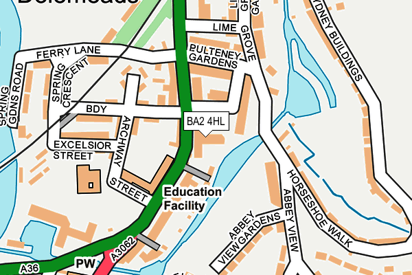 BA2 4HL map - OS OpenMap – Local (Ordnance Survey)