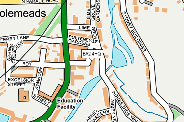 BA2 4HQ map - OS OpenMap – Local (Ordnance Survey)